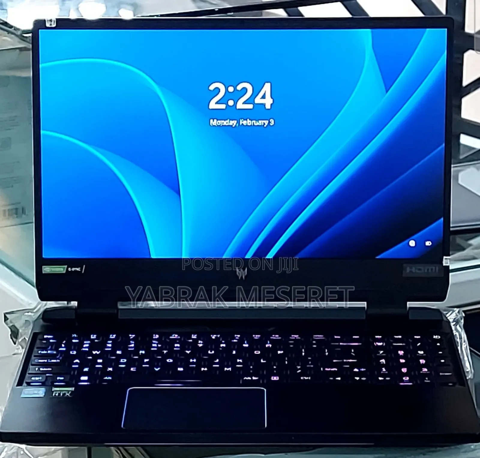 New Laptop Acer Predator Helios 300 18GB Intel Core I7 SSD 512GB