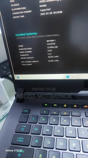 New Laptop Asus ROG Strix G15 16GB Intel Core I9 SSD 1T