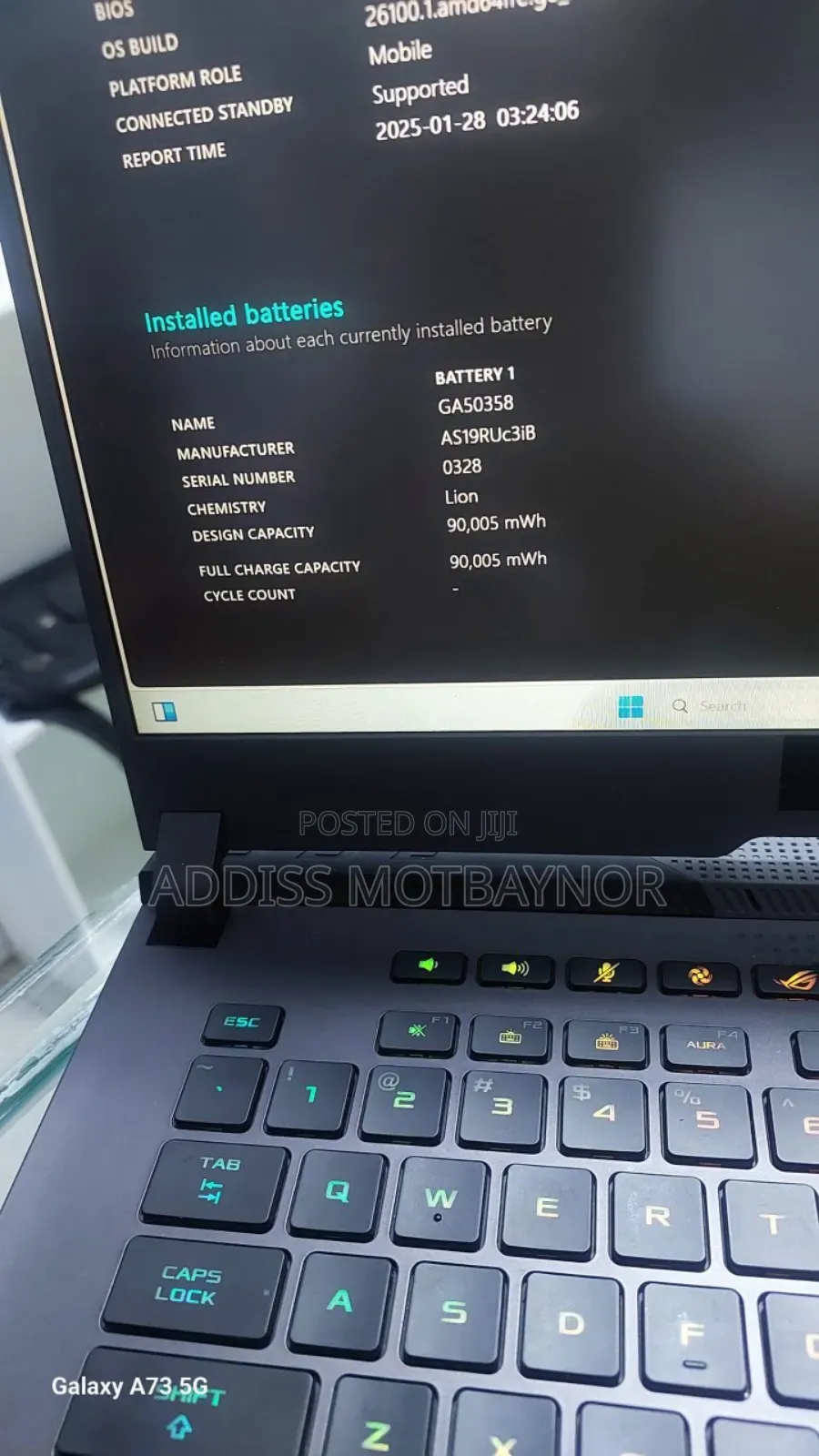 New Laptop Asus ROG Strix G15 16GB Intel Core I9 SSD 1T