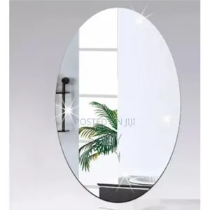 Oval Mirror Sticker