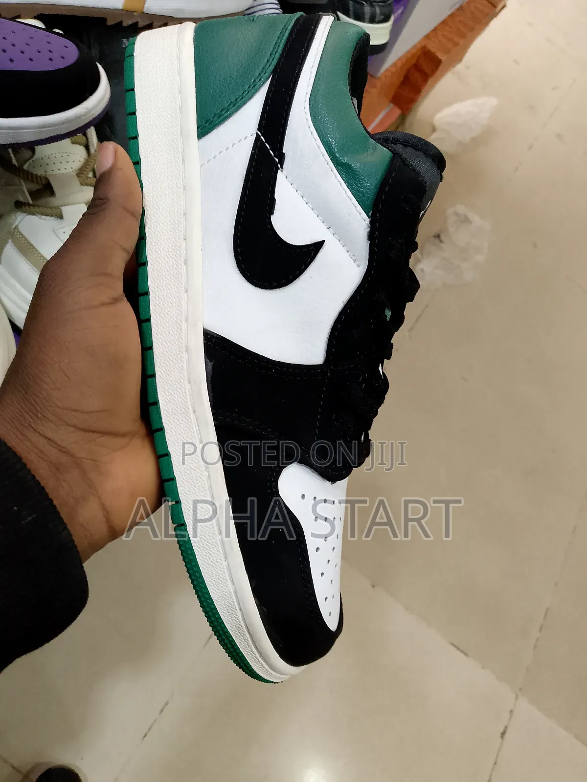 Jordan 1 Green/White/ Black High Quality Shoes for You