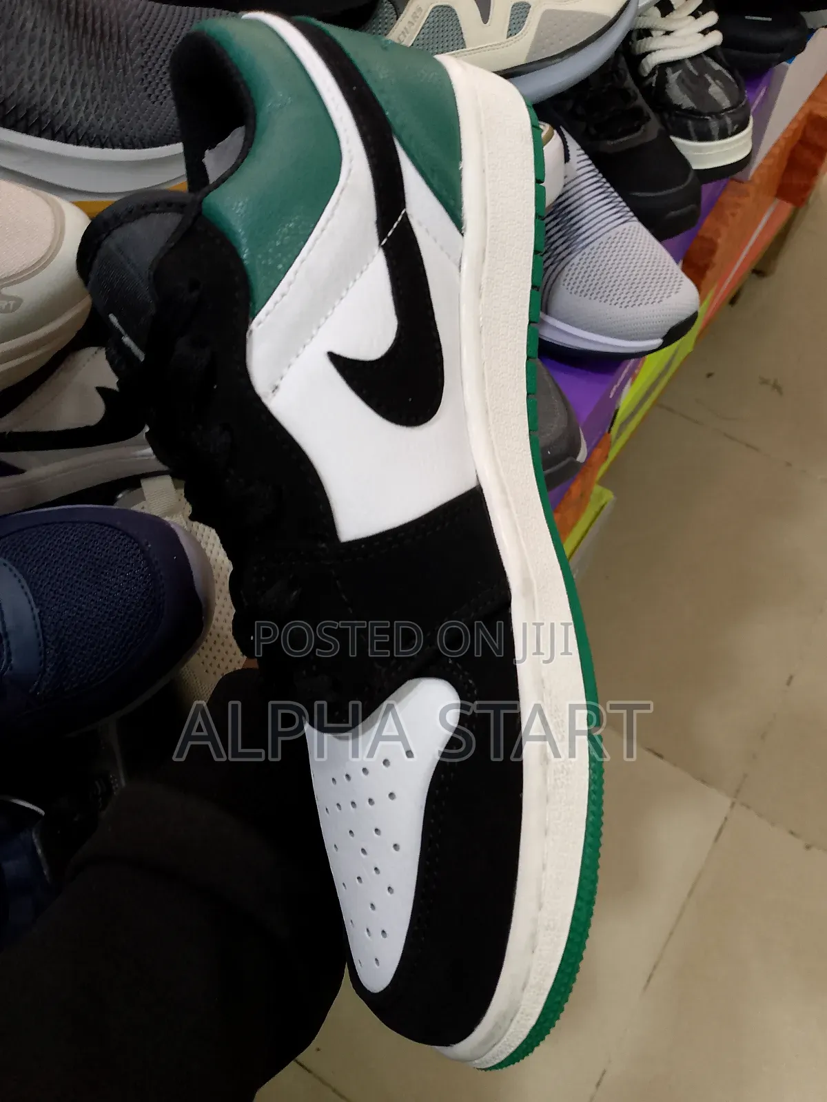 Jordan 1 Green/White/ Black High Quality Shoes for You
