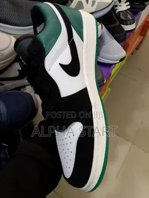 Jordan 1 Green/White/ Black High Quality Shoes for You