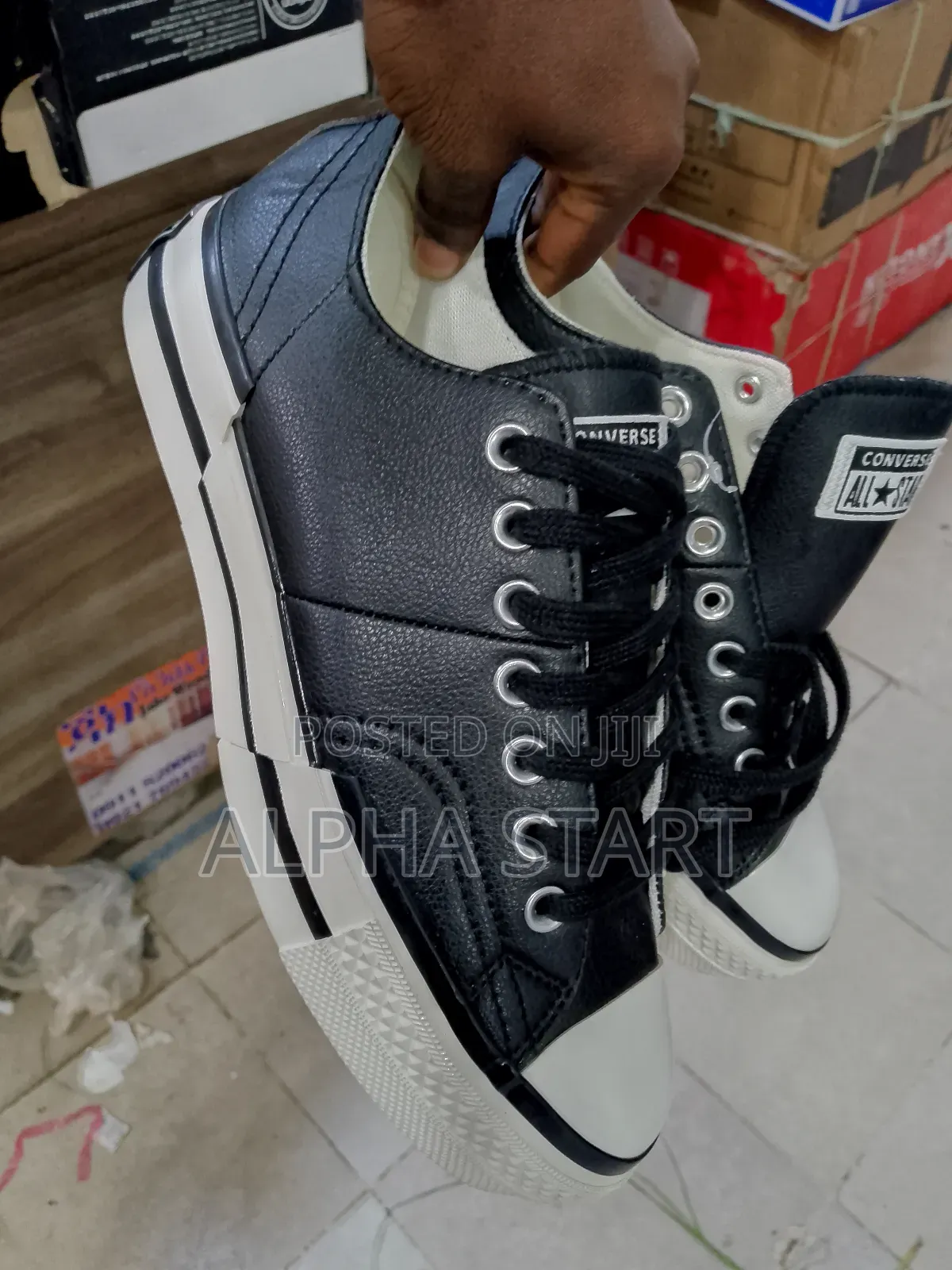 Converse All Stare Flat Black / White Shoes for You