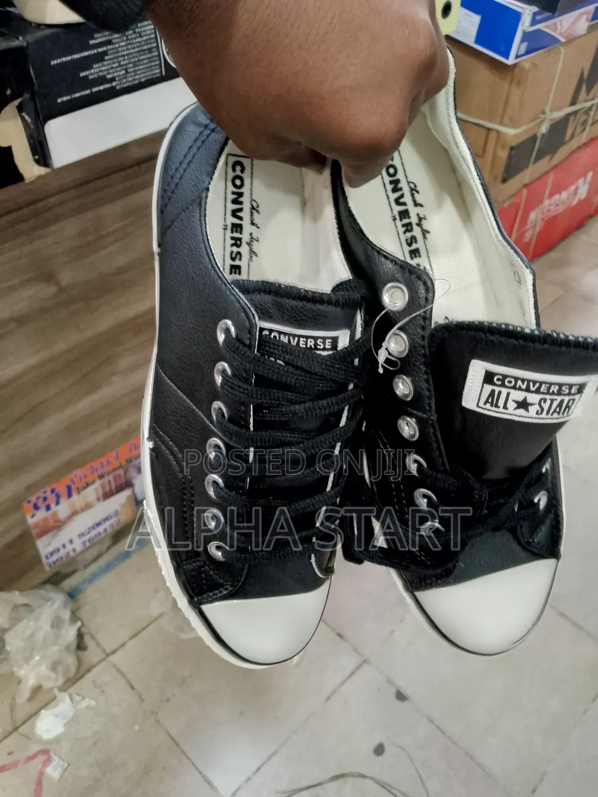 Converse All Stare Flat Black / White Shoes for You