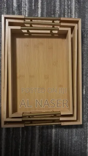 ዘመናዊ ባለ ጎልደን አጀታ ባለ3 የንጨት ሰርቢሶች