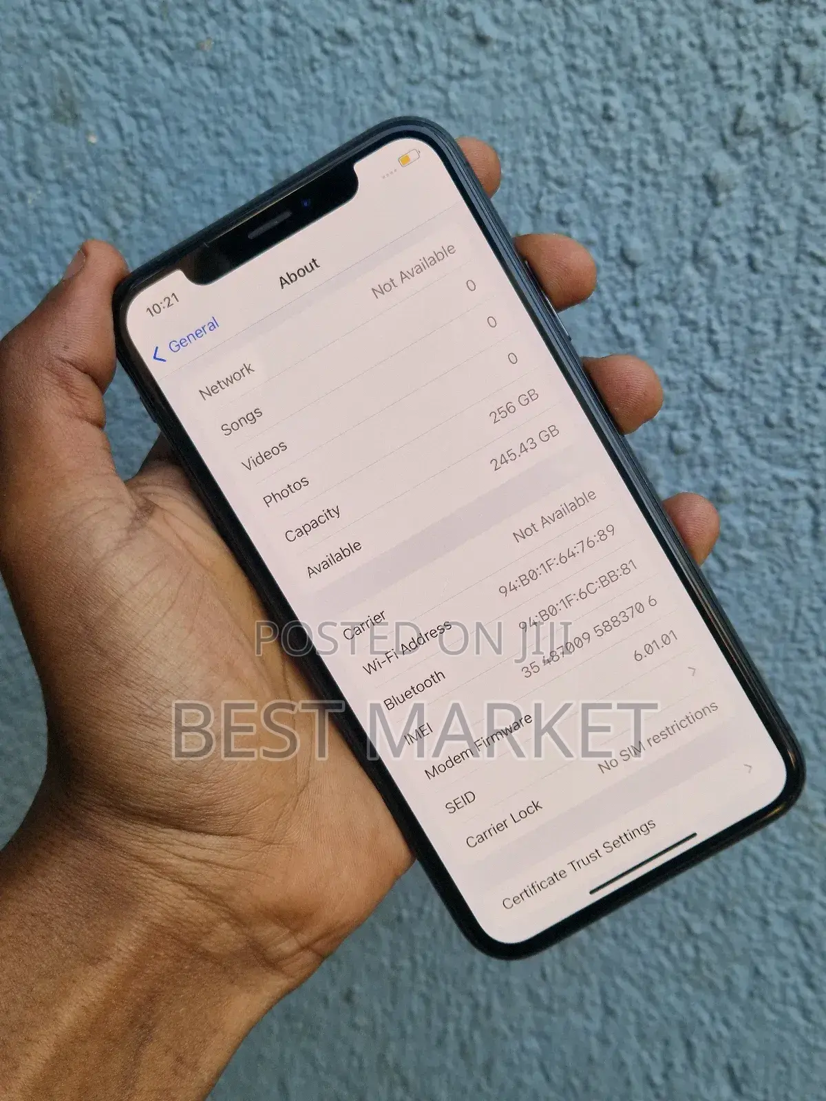 Apple iPhone X 256 GB Black