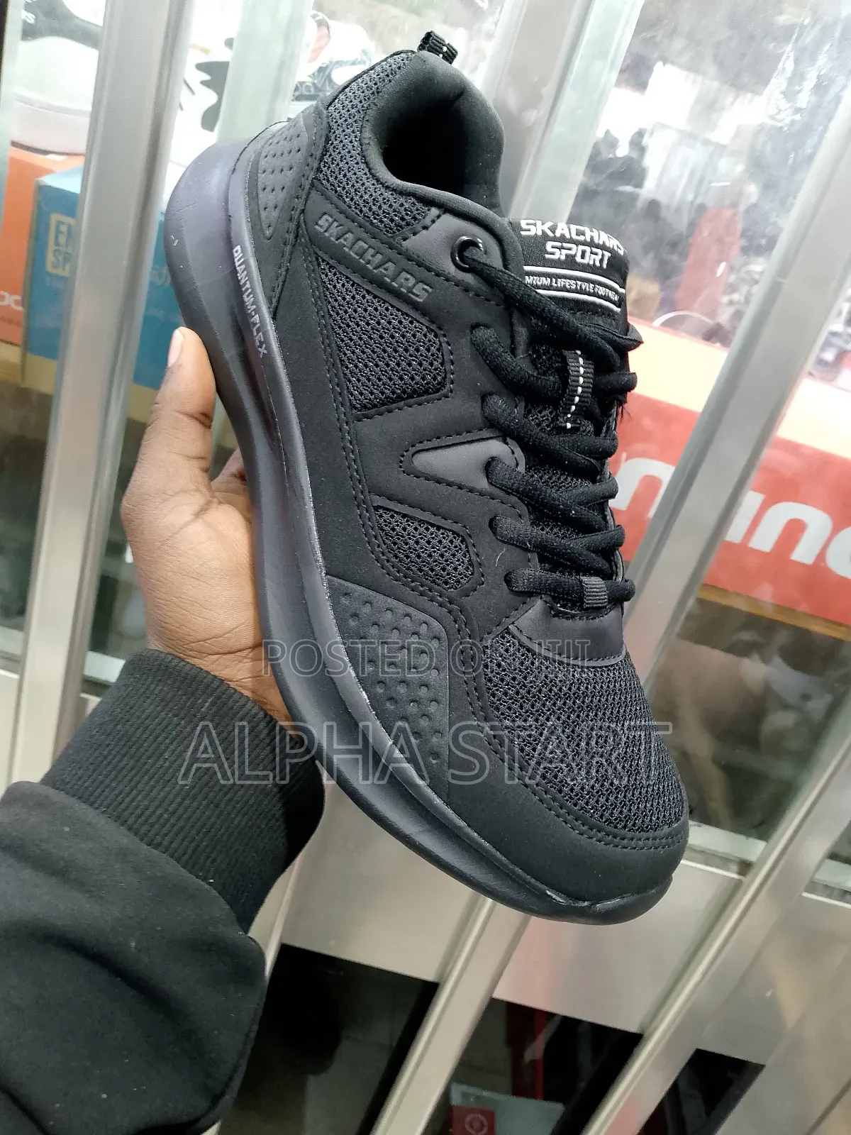 Skechers Full Black O0 High Quality Shoes for You