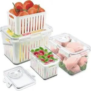 Photo - 4pcs Storage Box for Fruit,Meat and Vegetables