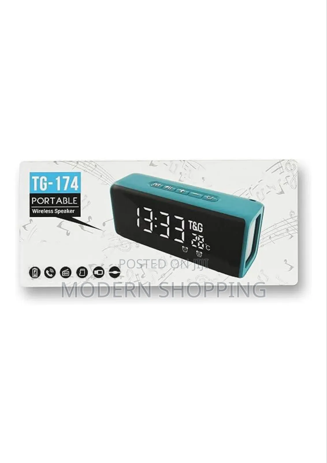 Portable Wireless Clock Speaker