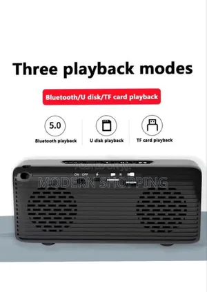 Portable Wireless Clock Speaker