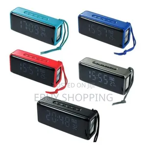 5wx2 Stereo Sound Bluetooth Speaker With Multi-Feature Clock