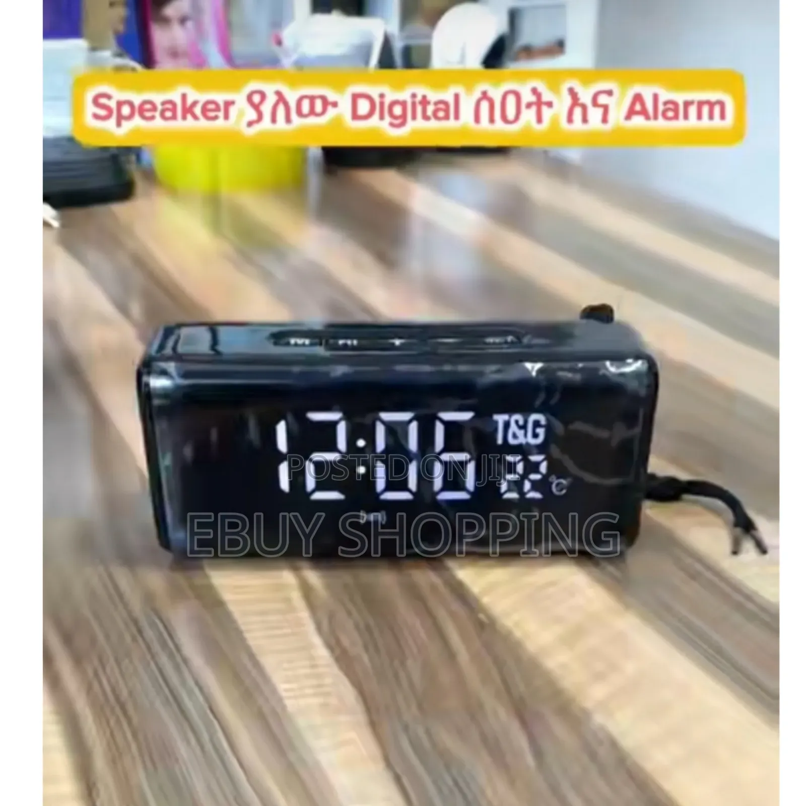 5wx2 Stereo Sound Bluetooth Speaker With Multi-Feature Clock