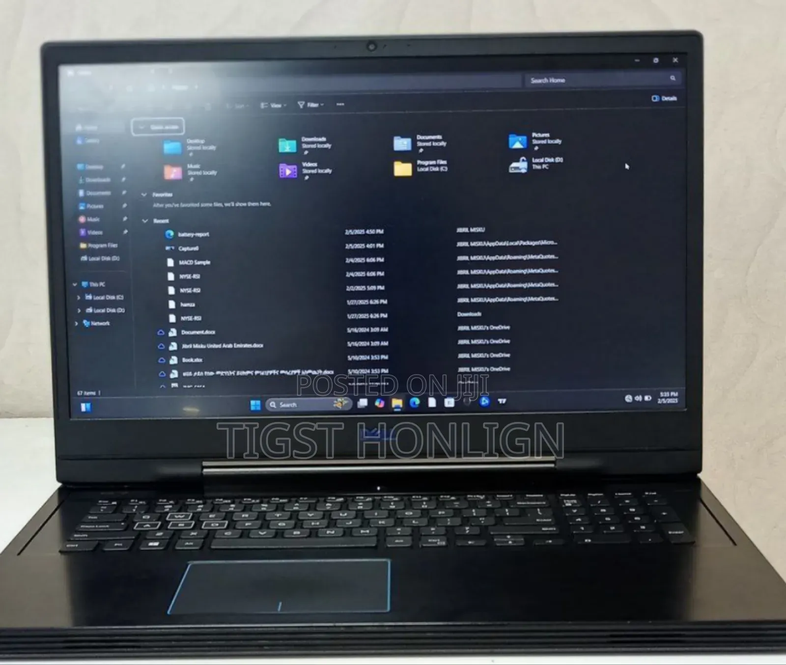 New Laptop Dell G15 5511 16GB Intel Core I7 SSD 512GB