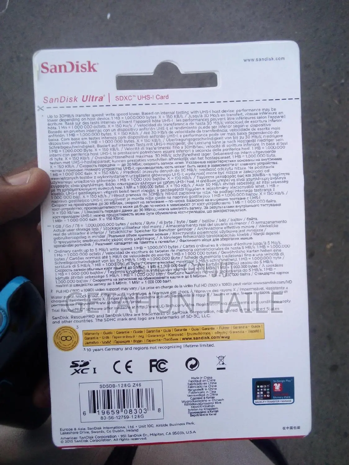 Camera Memory (Sandisk 128gb-