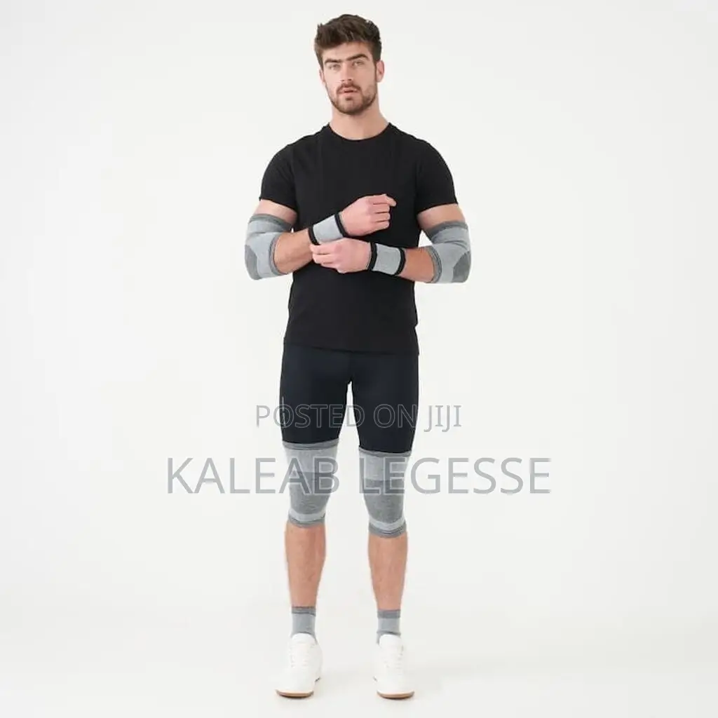 8pcs Bamboo Charcoal Fitness Protective Gear Set