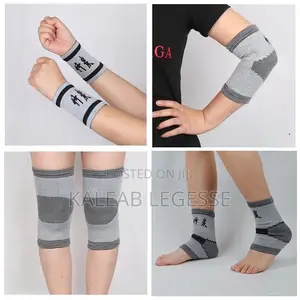 Photo - 8pcs Bamboo Charcoal Fitness Protective Gear Set
