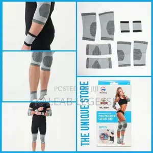 8pcs Bamboo Charcoal Fitness Protective Gear Set