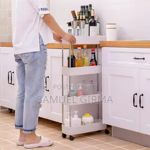Saves Space 4 Tier Moveable Storage Rack