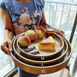 3 PCS Bamboo Pallet Food Tray