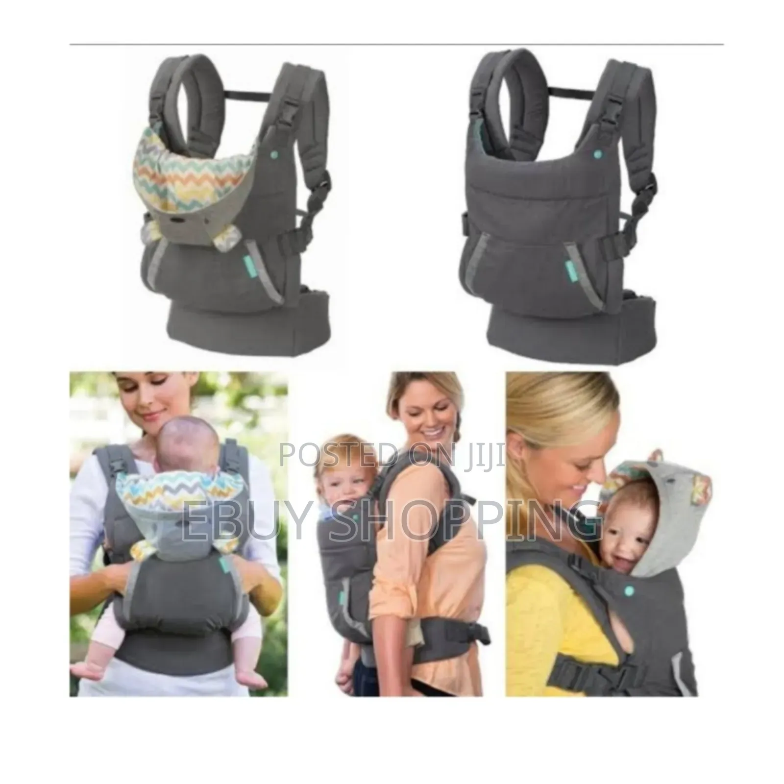 ወደ ፊትም ወደ ኋላም ለማዘል የሚመች Infantino Baby Carrier (ባለ