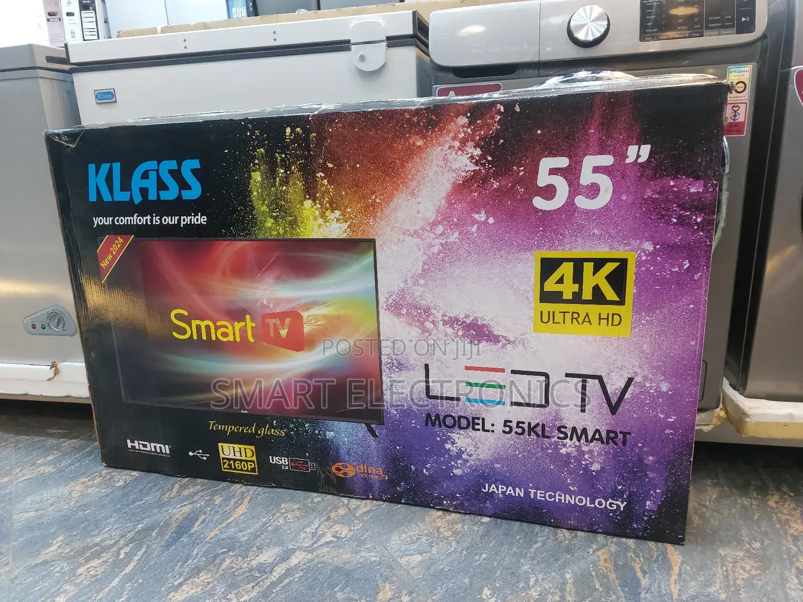 Klass 55 Inch Smart Uhd Tv.Double Glass TV