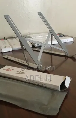 Photo - Laptop Stand Aluminum Metal | የብረት የላፕቶፕ መደገፊያ