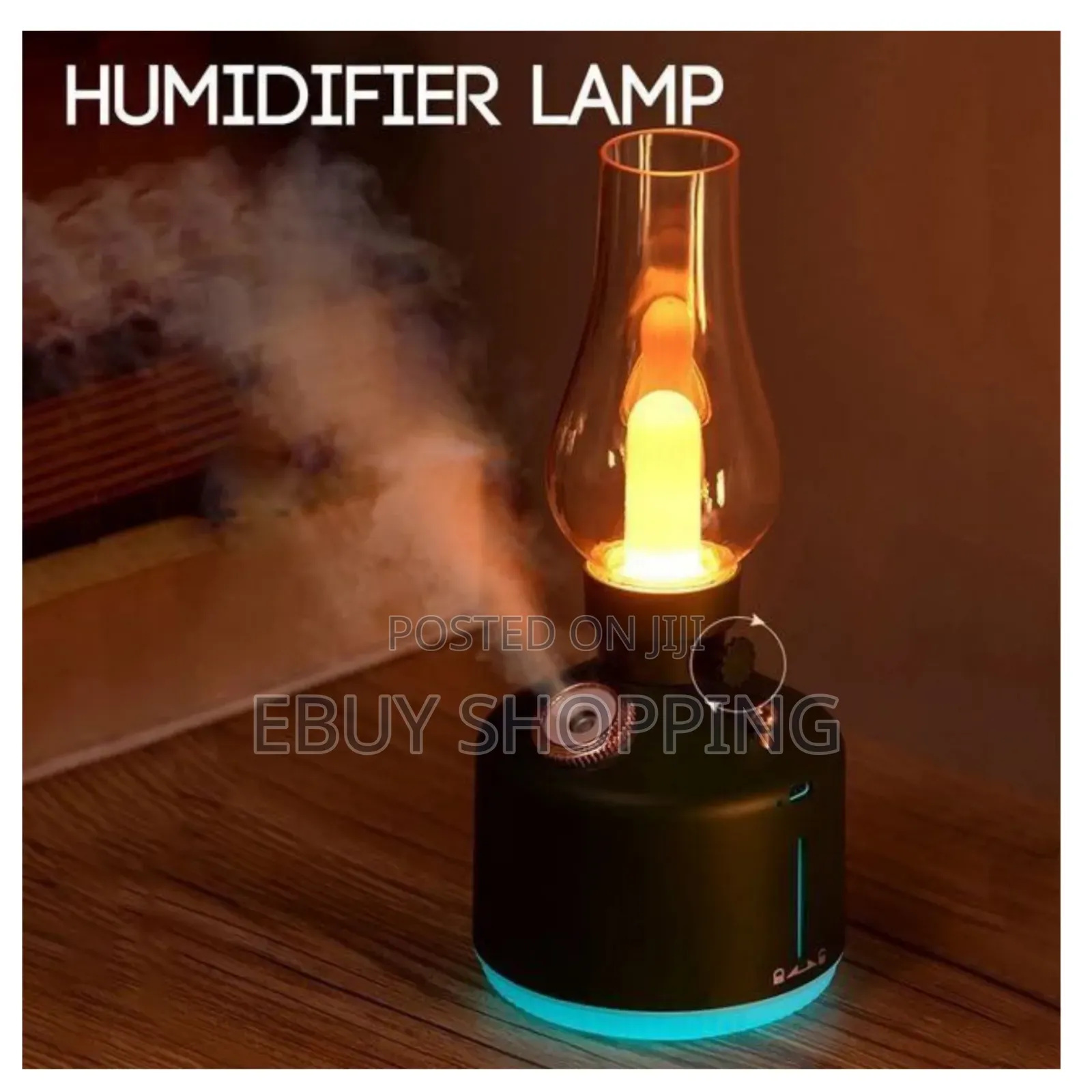 ☛በኤሌክትሪክ የሚሰራ Rechargeable Vintage Lamp Humidifier