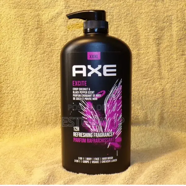 Axe Excite XXXL 3-1 Crisp Cocnut Blaclk Pepper Shower Gel