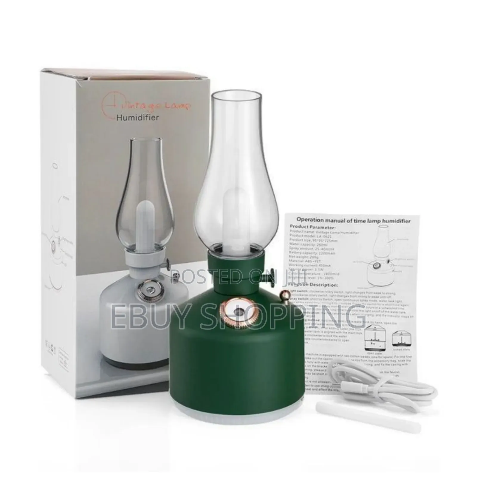 Warm Light Vintage Lamp Humidifier