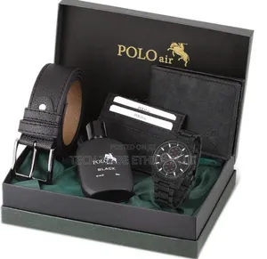 Photo - Polo Air Set Watch Perfume Wallet Belt