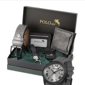 Polo Air Set Watch Perfume Wallet Belt