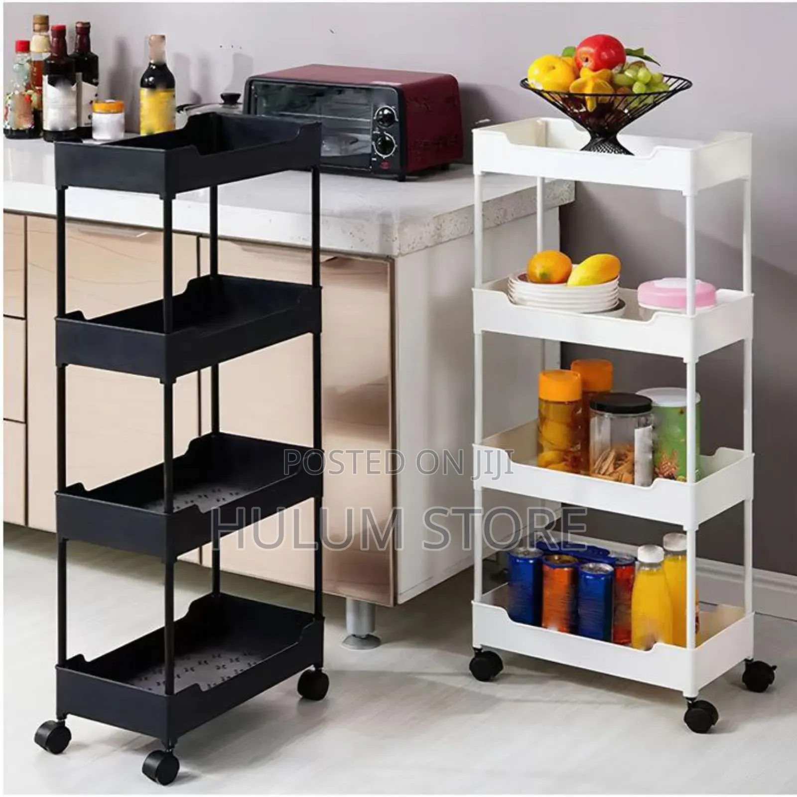 4 Tier Moveable Storage Rack