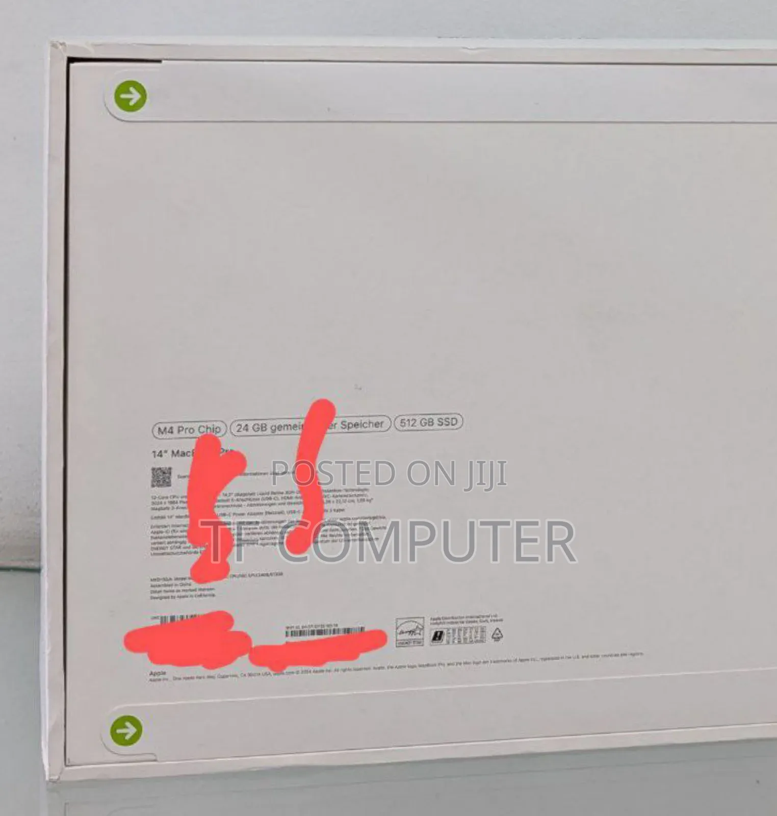 New Apple MacBook Pro 2024 M4 14-Inch 24GB Apple M4 Pro SSD 512GB