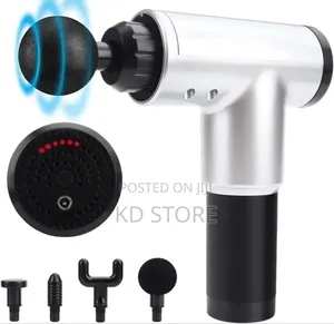 Photo - Rechargeable Massage Gun With 4 Massage Heads