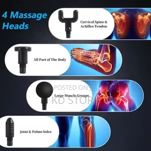 Rechargeable Massage Gun With 4 Massage Heads
