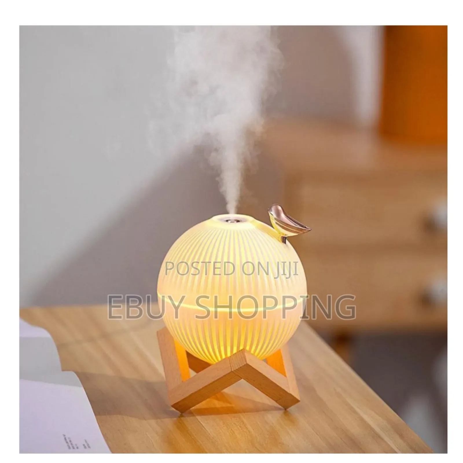 **Mini Air Humidifier With Led Mood Light – 330ml Capacity**