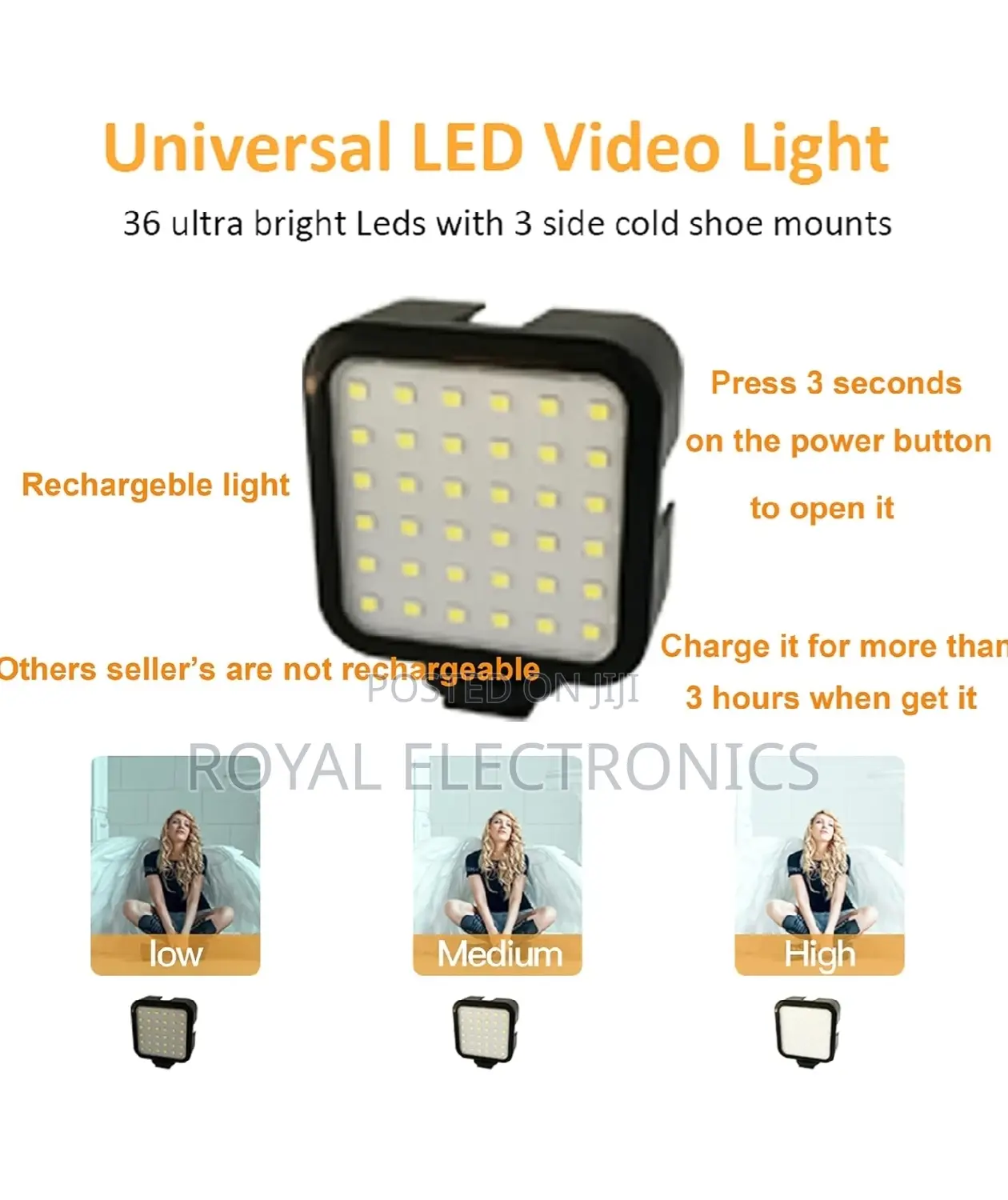 Universal Tripod With Cold Shoe Microphone and Fill Light