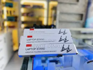 Adjustable Portable Laptop Stand Extra Phone Stand