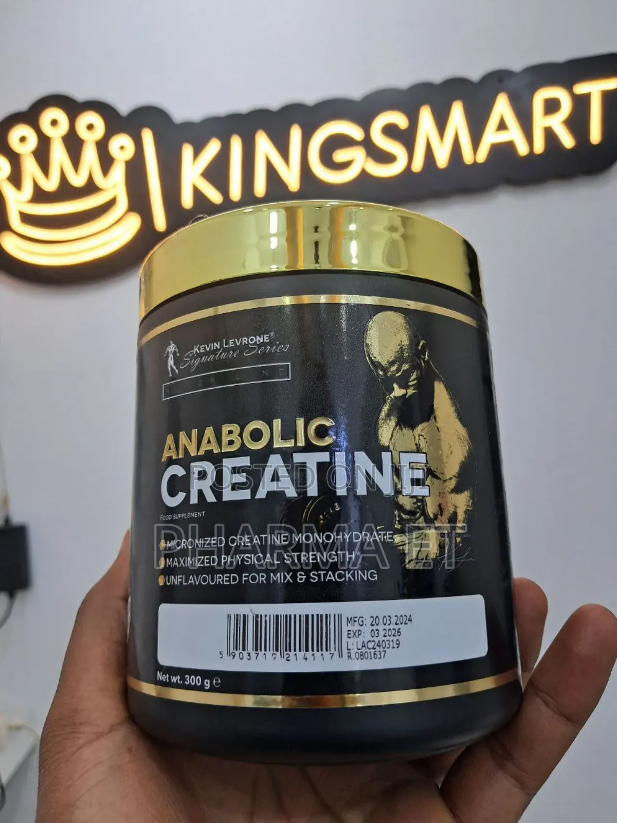 Kevin Leveron Black Line Creatine Monohydrate