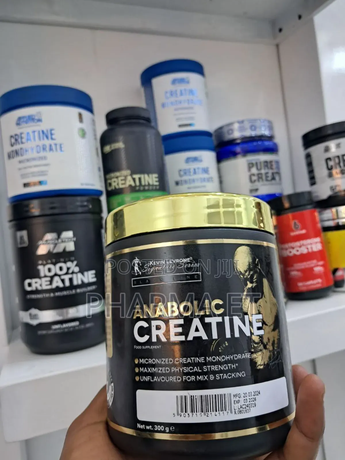 100% Pure Creatine Monohydrate by Kevin Leveron