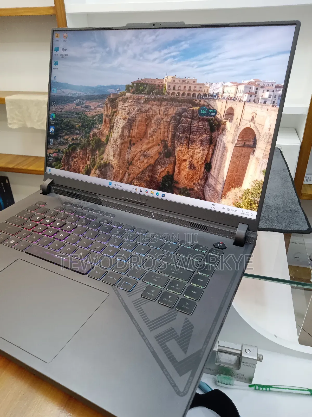 New Laptop Asus ROG Strix G16 G614 16GB Intel Core I7 SSD 1T