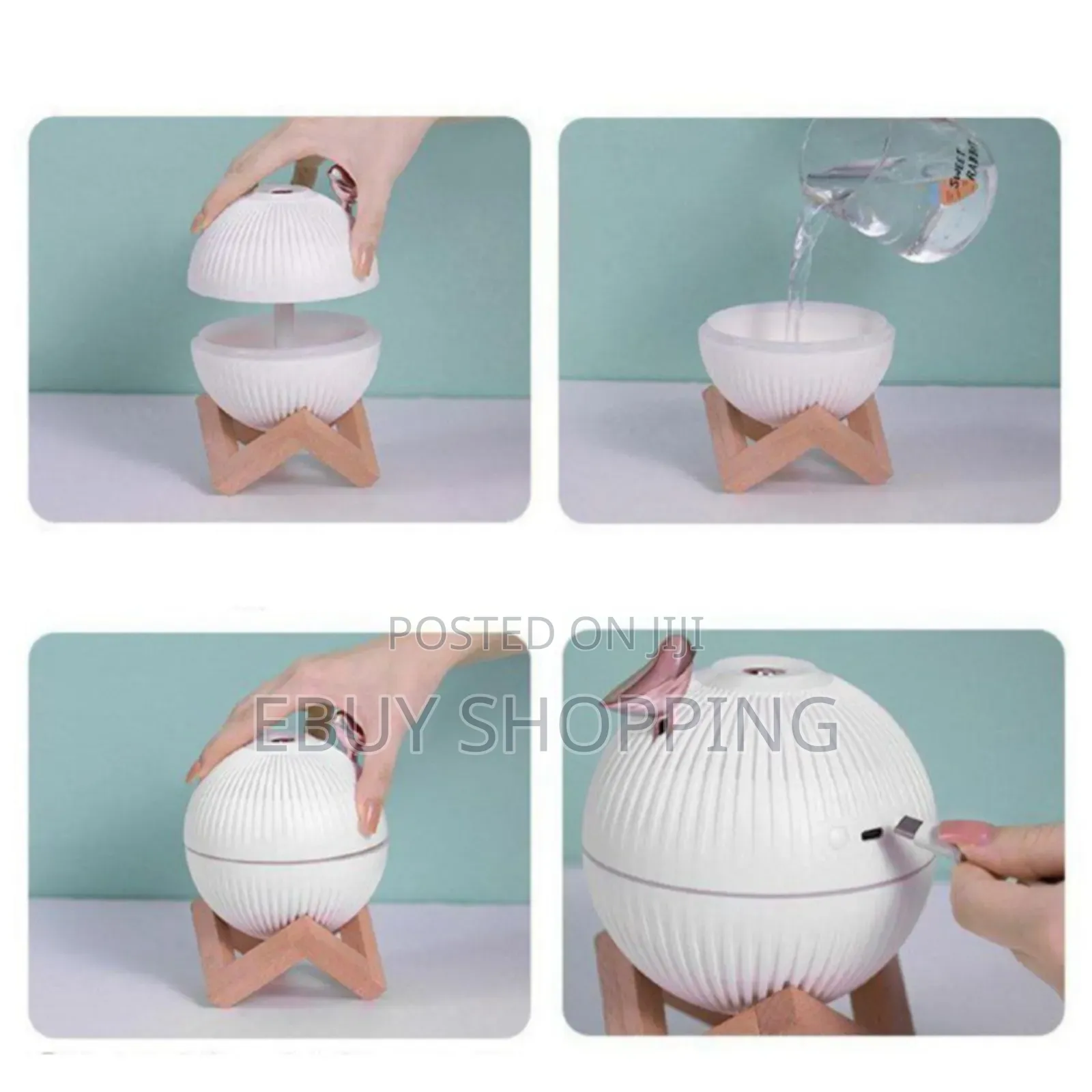 **Stylish Usb Humidifier – Purifies Air Enhances Ambiance**