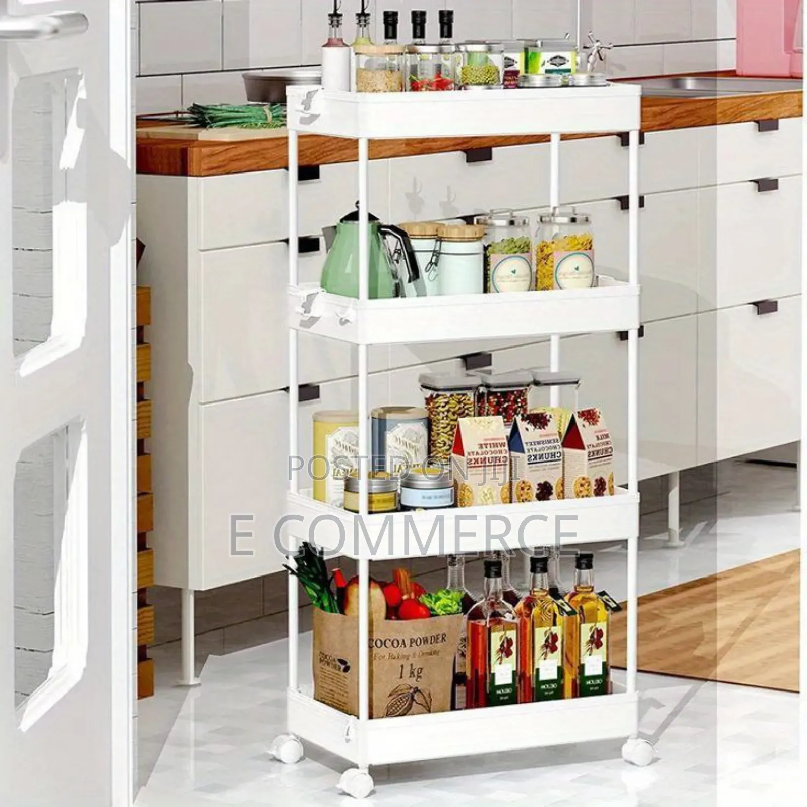 4 Tier Moveable Storage Rack