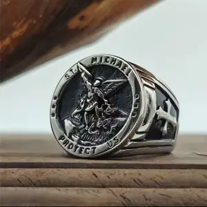 Photo - Saint Michael Soild Ring