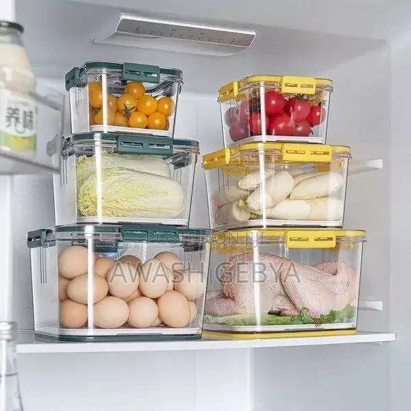 3 Airtight Square Timing Keeping Fresh Refrigerator Food