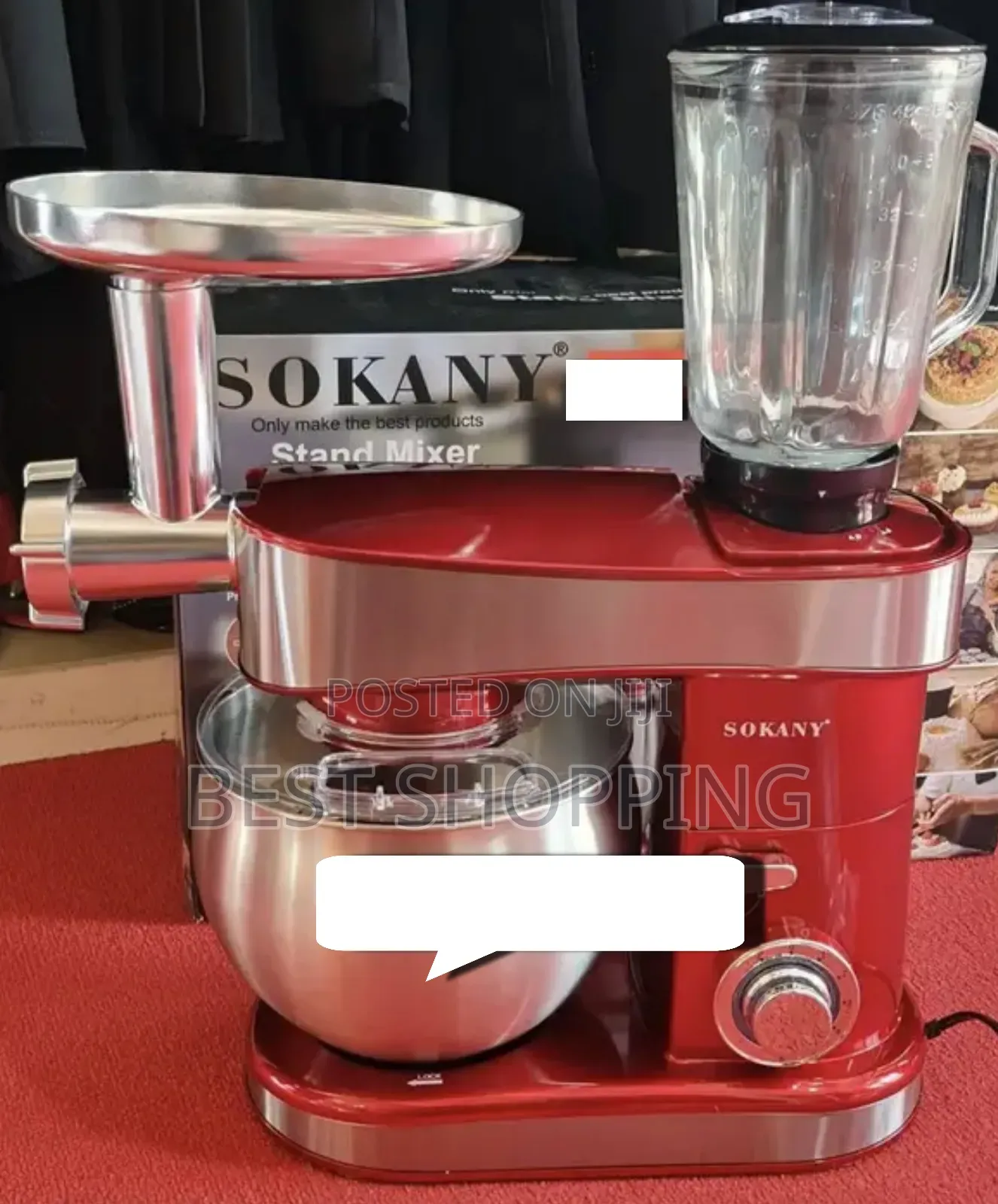 Sokany 5 in 1 Stand Mixer,Blender Meat Grinder