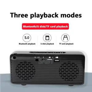 Wireless Bluetooth Speaker With Digital Alarm Clock