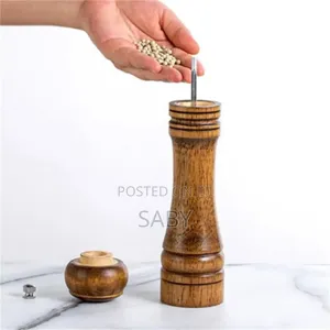 Wooden Pepper Grinder Spice Container