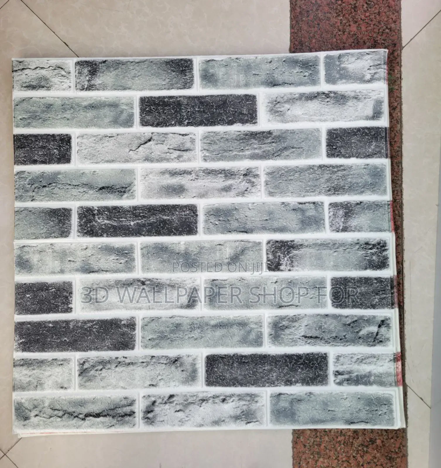 3d Wall Paper Sticker Bricks